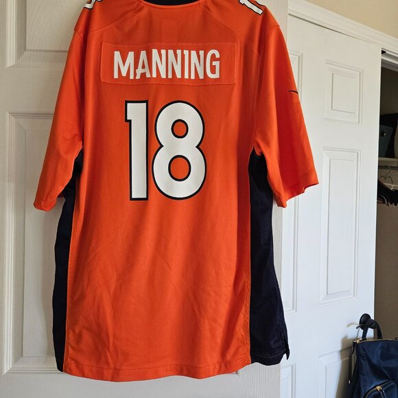 Nike On Field Peyton Manning NFL Denver Broncos Super Bowl 48 Jersey Mens - Picture 2 of 7